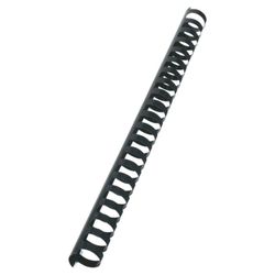 Canutillo plástico DIN A4 GBC 22 mm (Caja 100), negro