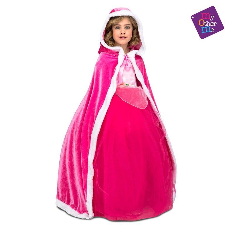 Capa rosa princesa rosa infantil