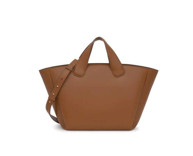 Capazo grande Tous Bloom color Camel