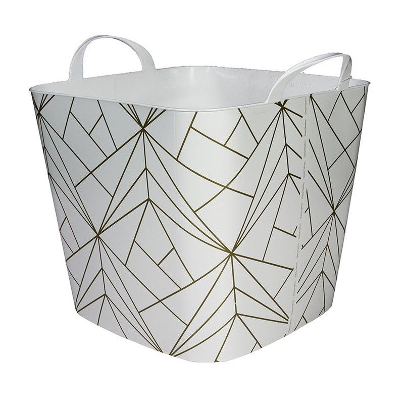 Capazo Plast. Multiuso Gold Lines 25L.