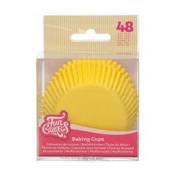Cápsula cupcake amarillo 48 uds funcakes