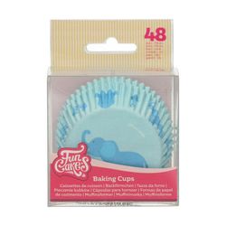Cápsula cupcake azul bebé 48 uds funcakes