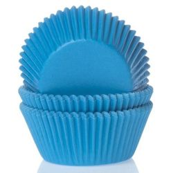 Cápsula cupcake azul cian 50 uds house of marie