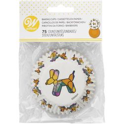 Cápsula cupcake ballon dog 75 uds wilton