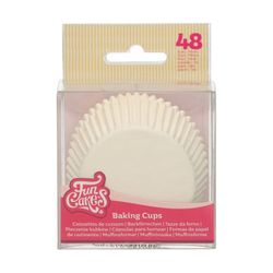 Cápsula cupcake blanco 48 uds funcakes