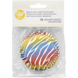 Cápsula cupcake cebra 75 uds wilton