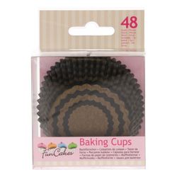 Cápsula cupcake chevron gold 48 uds funcakes