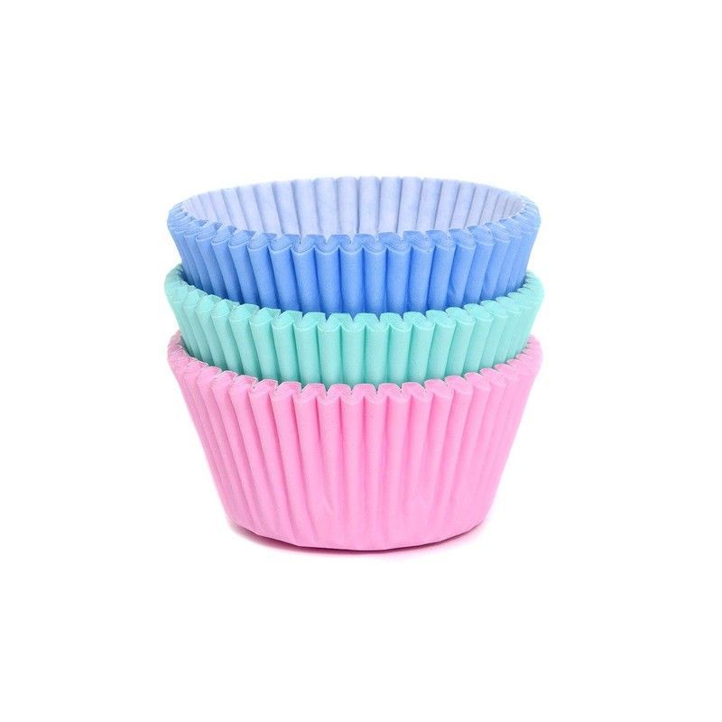 Cápsula cupcake color pastel 75 uds house of marie