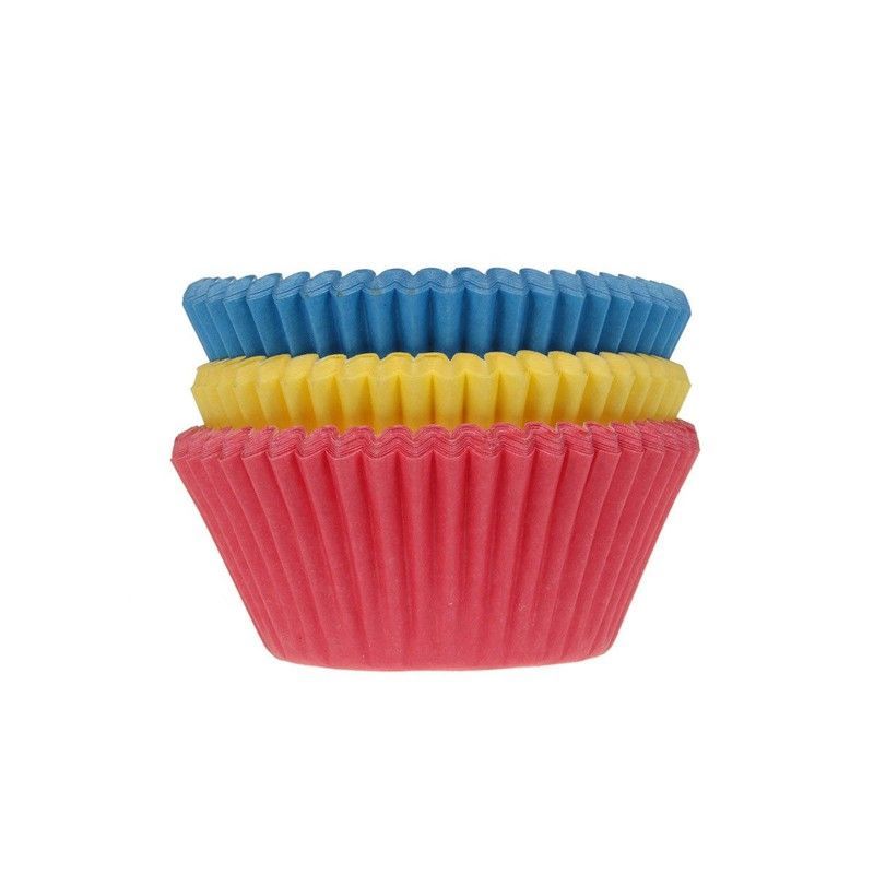 Cápsula cupcake colores primarios 75 uds house of marie