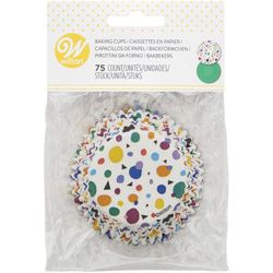Cápsula cupcake dots triangle 75 uds wilton