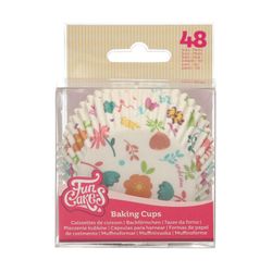 Cápsula cupcake floral 48 uds funcakes