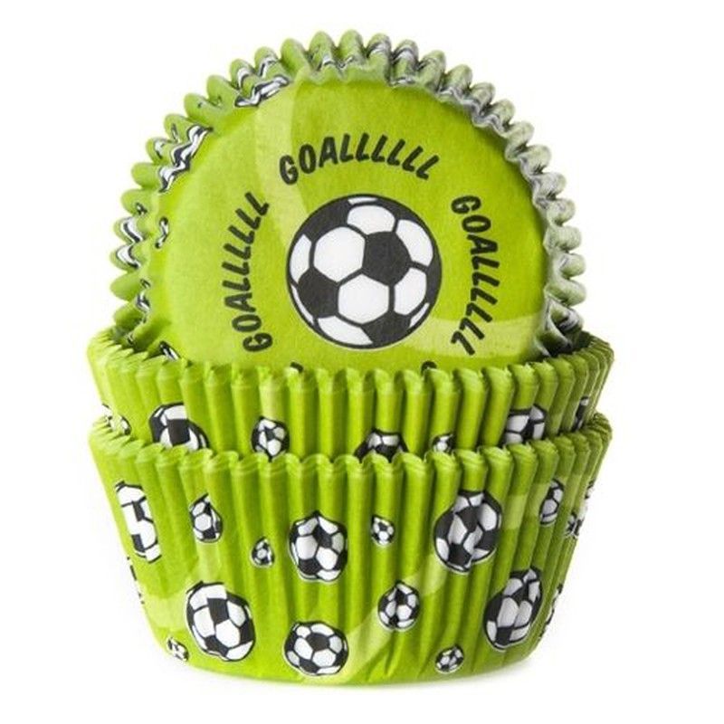 Cápsula cupcake futbol verde 50 uds house of marie