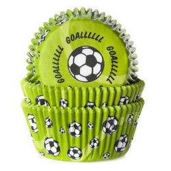 Cápsula cupcake futbol verde 50 uds house of marie