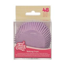 Cápsula cupcake lila 48 uds funcakes