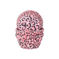 Cápsula cupcake rosa leopardo 50 uds house of marie