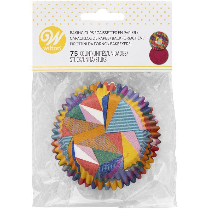 Cápsula cupcake trianble all over 75 uds wilton