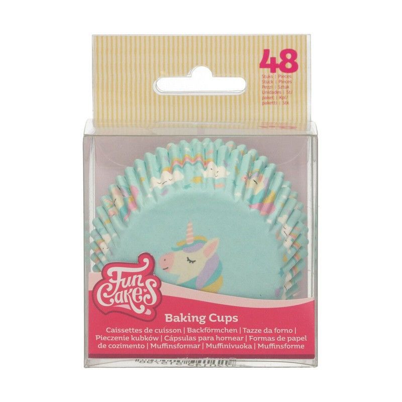 Cápsula cupcake unicornio 48 uds funcakes