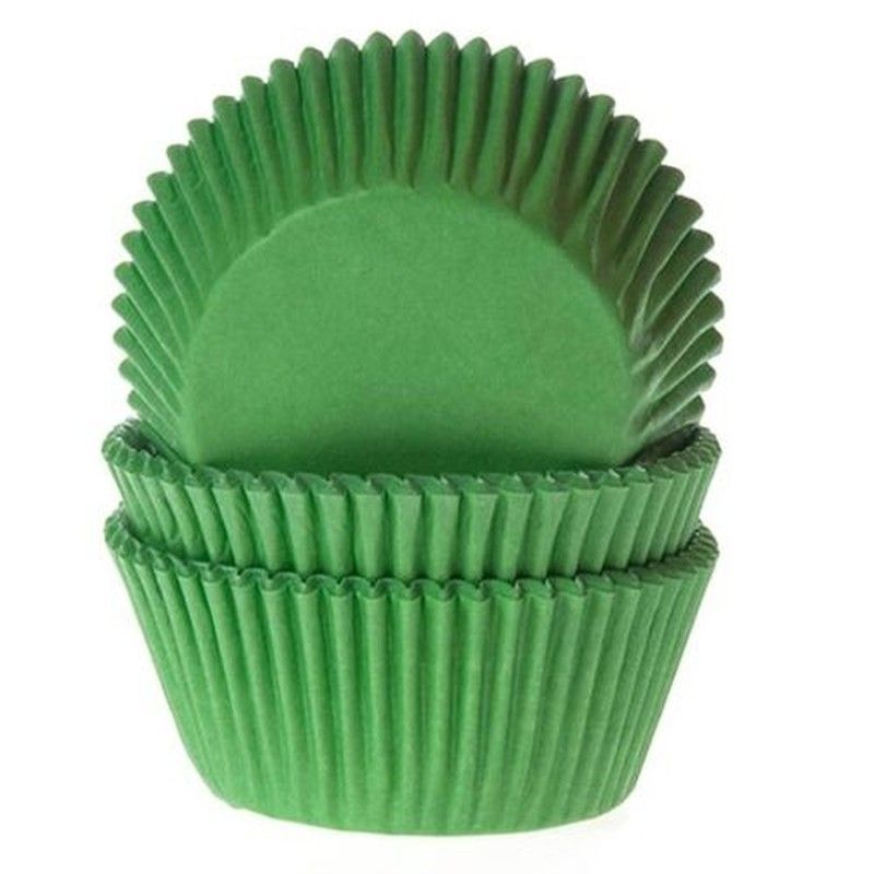 Cápsula cupcake verde hierba 50 uds house of marie