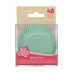 Cápsula cupcake verde menta 48 uds funcakes