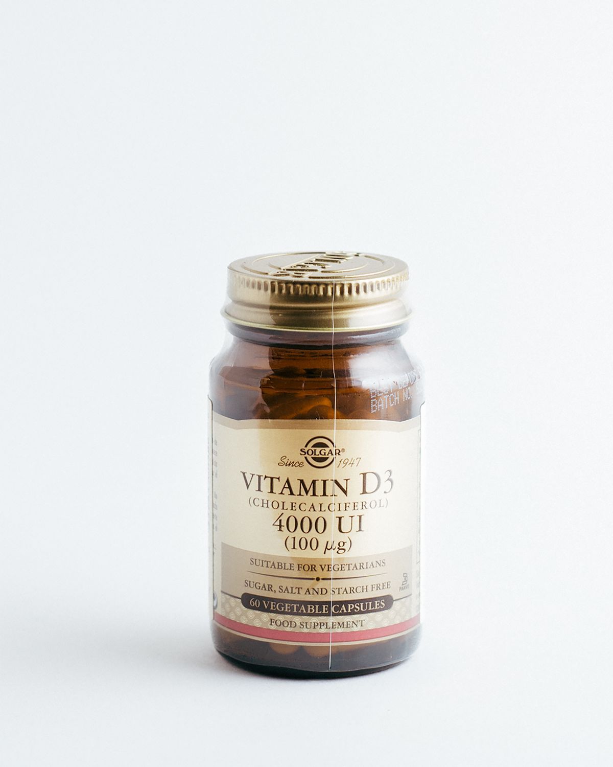 Cápsulas vegetales Vitamina D3 4000 UI – Solgar