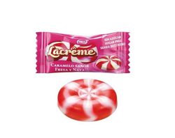 Caramelo de fresa y nata Lacreme sin azúcar