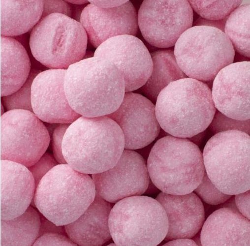 Caramelo masticable de fresa con pica pica. Rocket Balls Bolas Acidas Fresa FRISIA de CFV