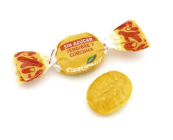 Caramelos de Curcuma y Jengibre Sin Azúcar de Geriovit