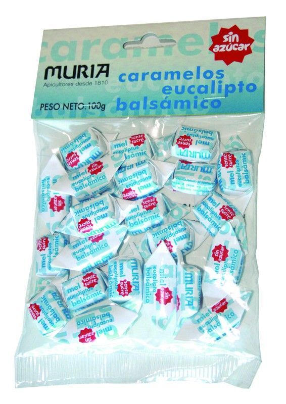 Caramelos S/Azucar Eucalipto 100g. Muria