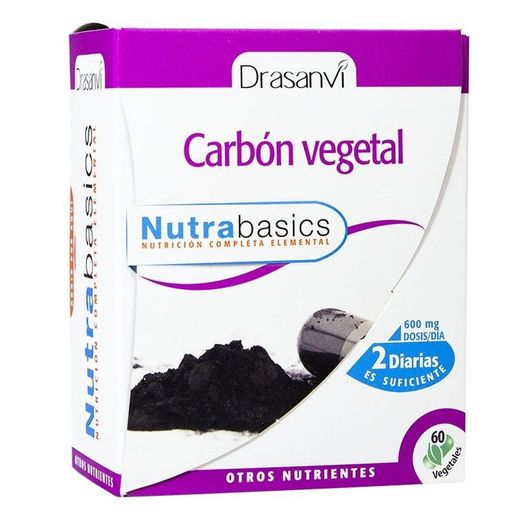 Carbon Vegetal 60 Caps Nutrabasicos