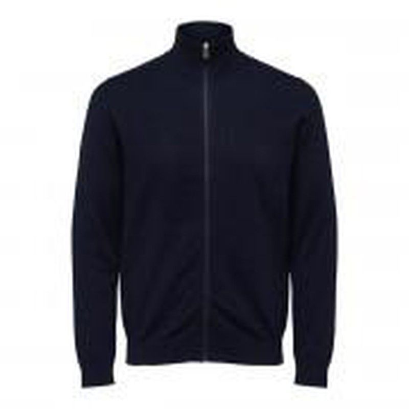 Cardigan básico con cremallera Selected Navy Blazer