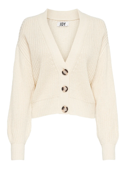 Cardigan corto con botones grandes Jdy Eggnog