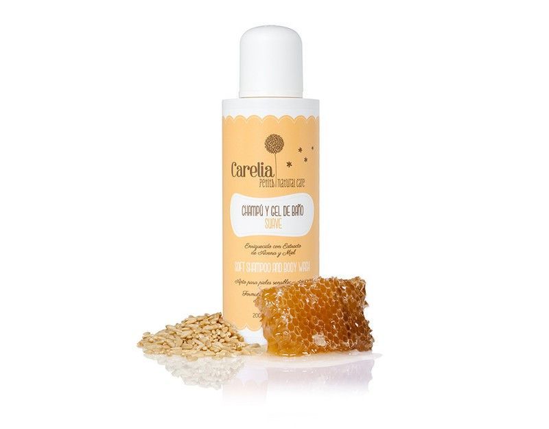 Carelia Champú y Gel de Baño Suave 200 ml