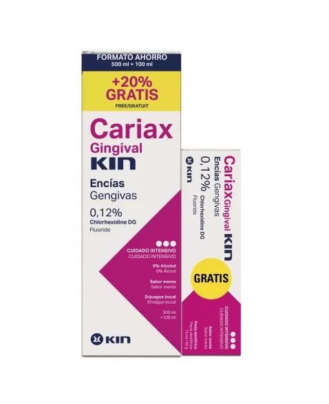 Cariax Gingival Enjuague 500ml + 20%Gratis + pasta Cariax gingival Gratis