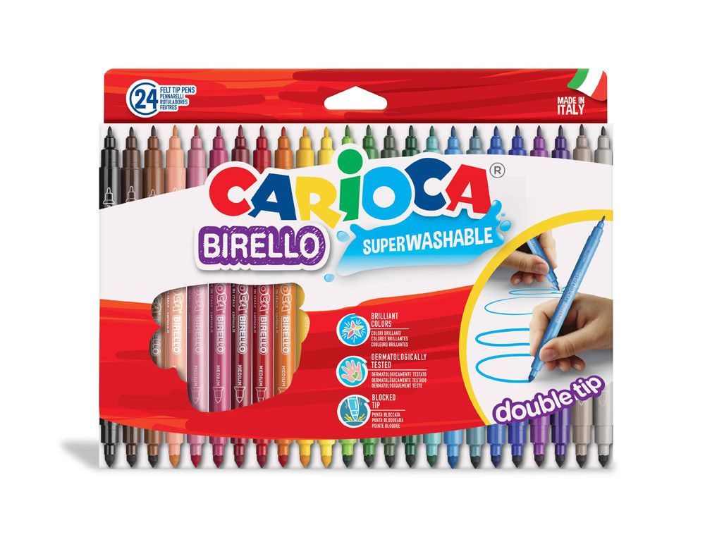 Carioca Caja 24 rotuladores Birello 41521