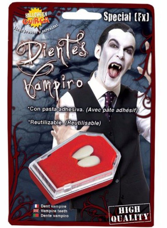 Carnaval Colmillos Vampiro+Adh. R-2186