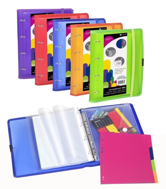 Carpeblock xxl en polipropileno con recambio de carchivo