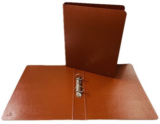 Carpesano 2 anillas 40 mm. folio plantado cuero