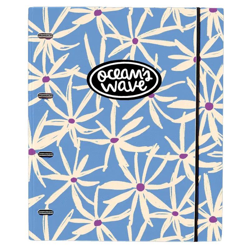 Carpeta A4 de 4 Anillas Hayde. Recambio 100 Hojas+20 GRATIS