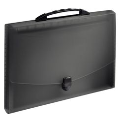 Carpeta acordeón con asa Esselte Vivida. PP. Con 13 separadores, negro Vivida