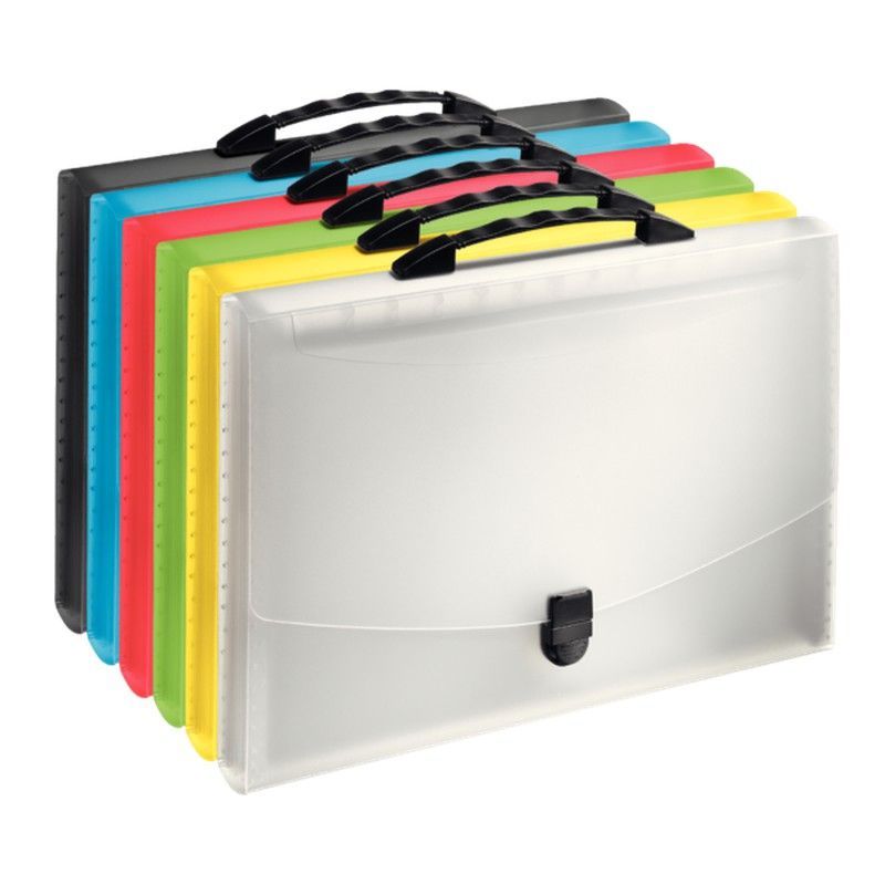 Carpeta acordeón con asa Esselte Vivida. PP. Con 13 separadores, surtidos Vivida