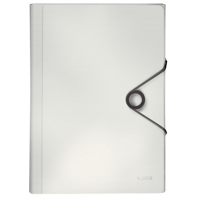 Carpeta acordeón Solid. PP. Con 6 separadores más 1 extra ancho. DIN A4, blanco