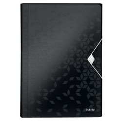 Carpeta acordeón WOW. PP. 6 separadores más 1 extra ancho. DIN A4, negro