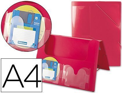 Carpeta Beautone Portadocumentos 36900 Polipropileno Din A4 Roja Lomo 50 Mm