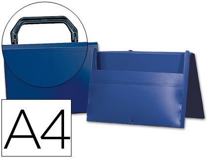 Carpeta Beautone Portadocumentos Broche 34862 Polipropileno Din A4 Azul -Con Asa