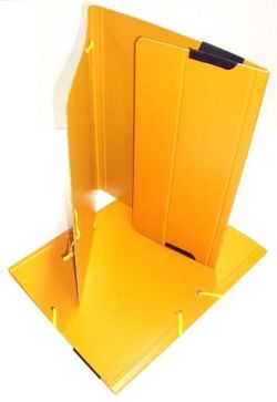 Carpeta bolsa Fº presspan, amarillo