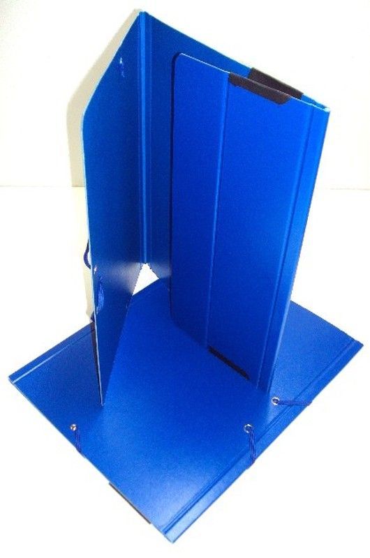 Carpeta bolsa Fº presspan, azul