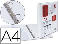 Carpeta Canguro 4 Anillas Mixtas 16Mm Liderpapel A4 Plastico Blanca