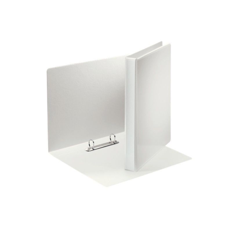 Carpeta canguro básica. DIN A4. 2 anillas D 40 mm. blanco