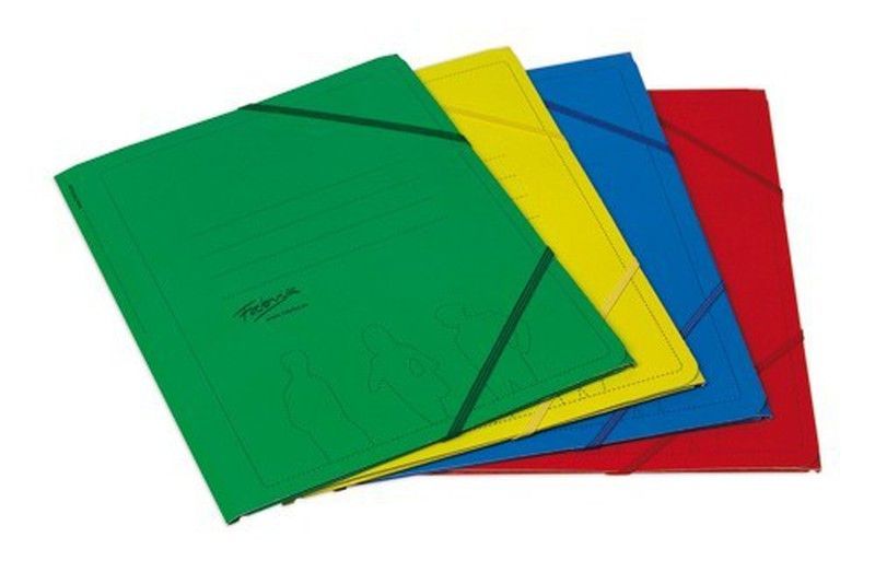 Carpeta cartón con gomas y solapas