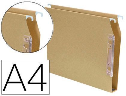 Carpeta Colgante Fade Din A4 Visor Lateral 250X330X30 mm Kraft